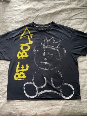 SmileyWorld T-Shirt Men’s XL Shirt Teddy Bear Black "BE BOLD" Graphic Tee